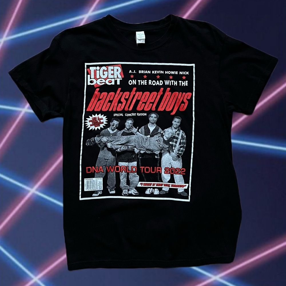BACKSTREET BOYS Tiger Beat DNA world tour t-shirt